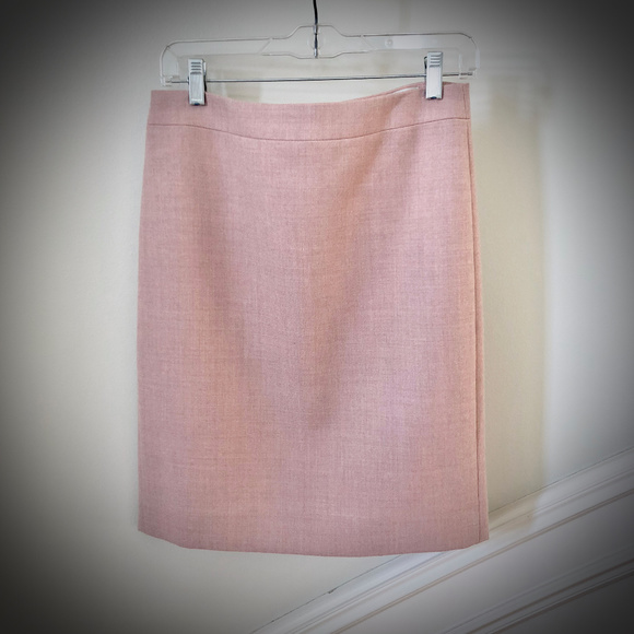 J. Crew Wool No. 2 Pencil Skirt in Heather Pink - Picture 2 of 5